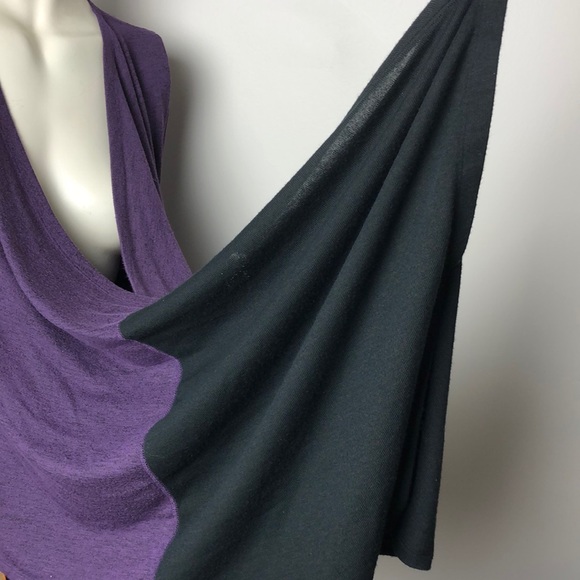 Karma Black/Purple Infinity Knit Wrap Cardigan Size M - Picture 6 of 15